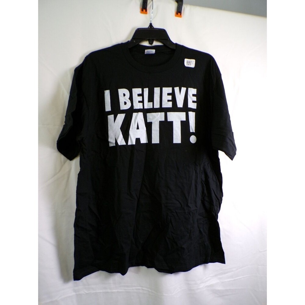 Port & Company Men's T-Shirt XL Black I Believe Katt! Graphic Tee